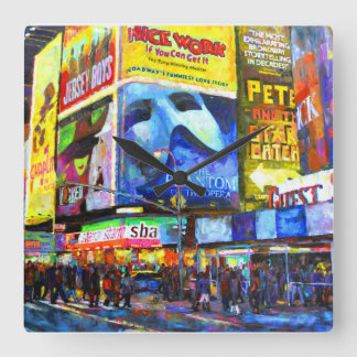 On Broadway Square Wall Clock