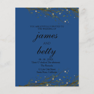 On Budget Flyer Rustic Script Invitation