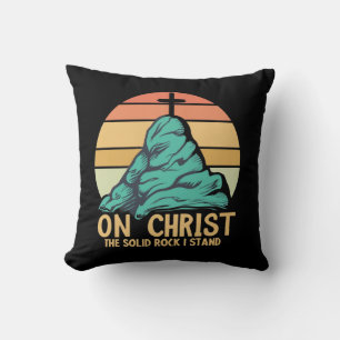 On Christ the Solid Rock I Stand Cushion