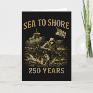 On Ck Sea To Shore 250 Years U.s. Amphibious Milit Card