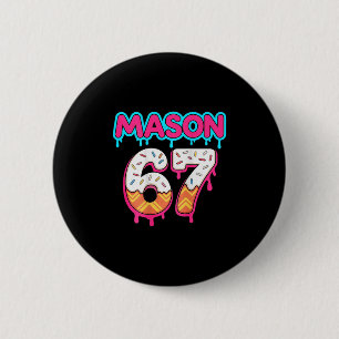 (on Ck) Six Seven Ice Cream Drip Sport 67 Mason Me 6 Cm Round Badge