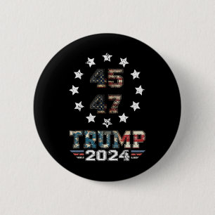 (on Ck) Western Trump Cowboy You Missed Again 6 Cm Round Badge