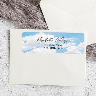 On cloud 9 Bridal Shower Return Address
