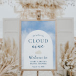 On Cloud 9 Bridal Shower Welcome Sign<br><div class="desc">On Cloud 9 Bridal Shower Welcome Sign</div>