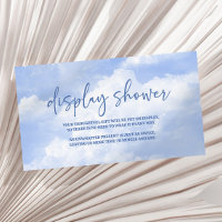 On Cloud Nine Blue Bridal Shower Display Shower