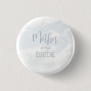 On Cloud Nine Bridal Shower Mother of the Bride 3 Cm Round Badge