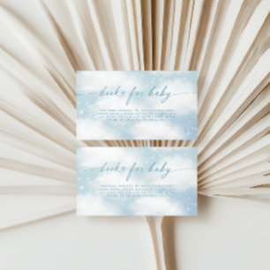 On Cloud Nine Dreamy Clouds Blue Books For Baby Enclosure Card