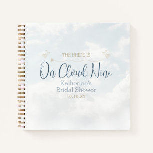 On Cloud Nine Elegant Bridal Shower Guest Book