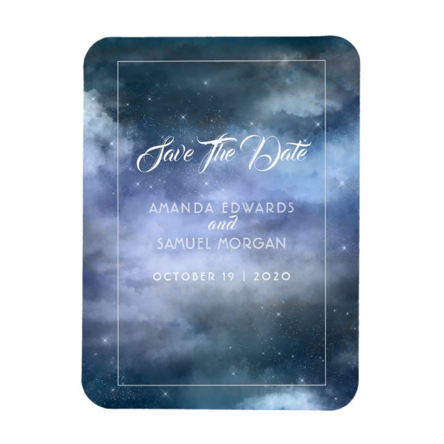 On Cloud Nine Wedding Magnet (Vertical)