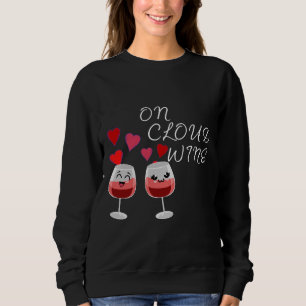 On Cloud Wine Dark Red Background Sweatshirt