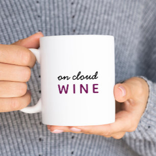 On Cloud Wine Pun Mug