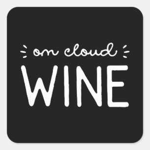 On Cloud Wine Square Sticker