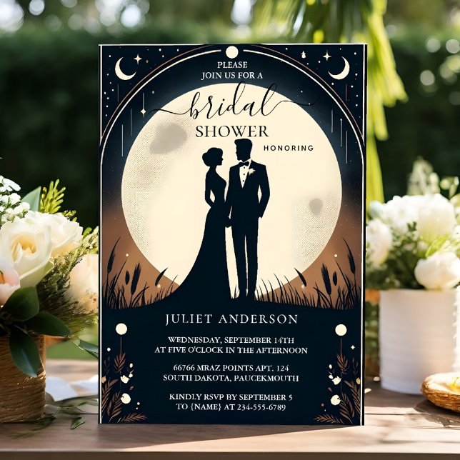On Costume Men Tuxedo Bold Black Tie Bridal Shower Invitation (Creator Uploaded)