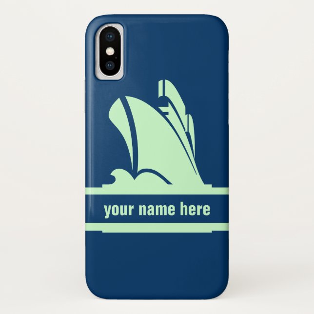 On Course  Green Personalised Case-Mate iPhone Case (Back)