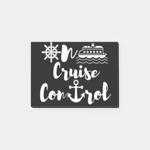 On cruise control post-it notes