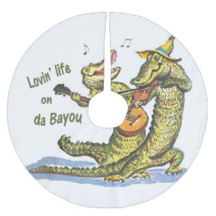 On da Bayou Brushed Polyester Tree Skirt