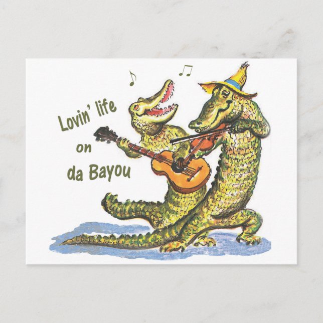 On da Bayou Postcard (Front)