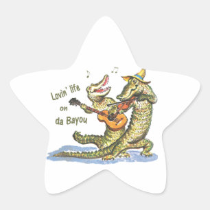 On da Bayou Star Sticker