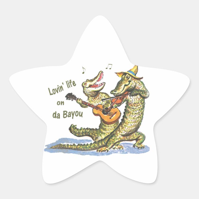 On da Bayou Star Sticker (Front)