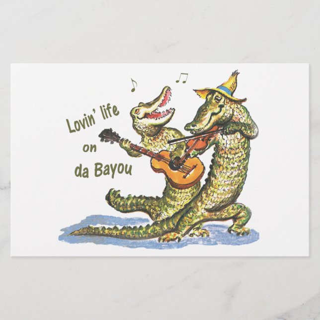 On da Bayou Stationery (Front)