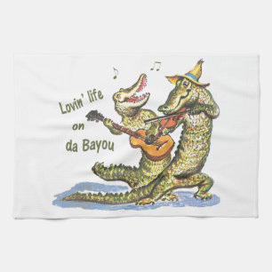 On da Bayou Tea Towel