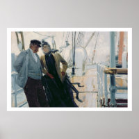 On Deck (oil on canvas)