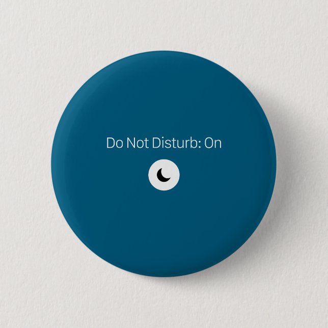 On Don' Disturb Antisocial Introvert 6 Cm Round Badge (Front)