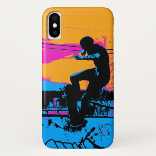 On Edge - Skateboarder iPhone X Case