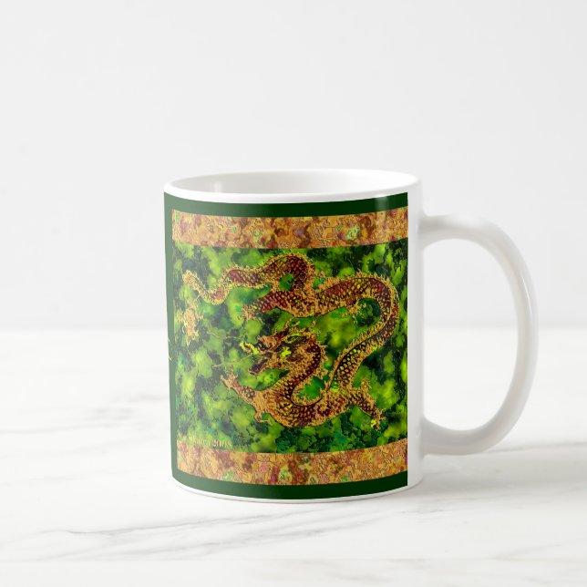 On Emerald Flames Mug (Right)