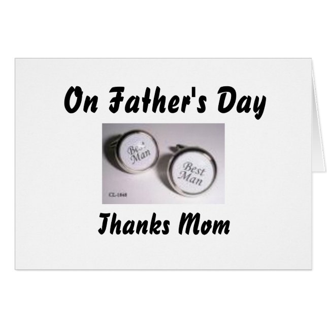 On Father's Day, Thanks Mum (Front Horizontal)