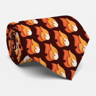 On Fire (3D Flames Icon) Tie