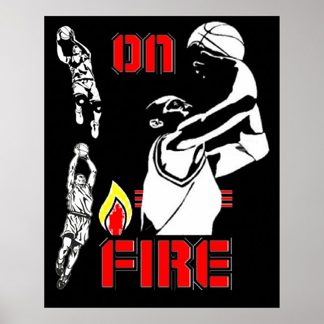 On Fire - Basketball - poster (Front)
