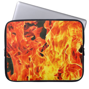 On Fire Flames Art Laptop Cover Sleeve