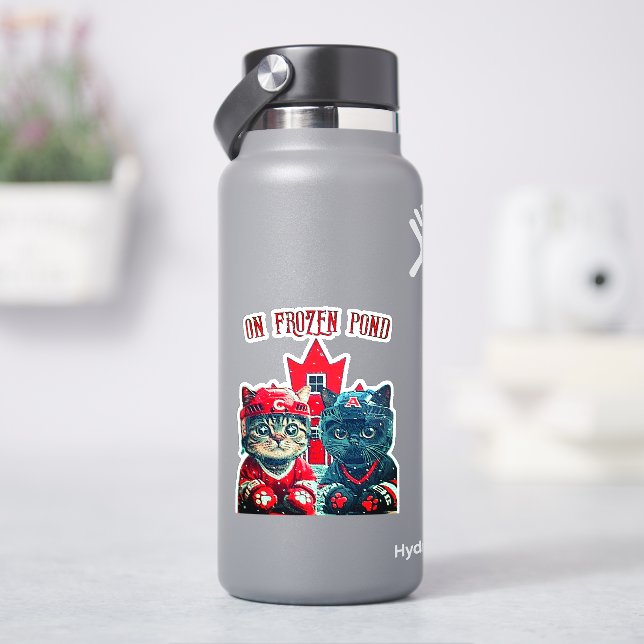 on frozen pond  (HydroFlask)