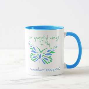 On Grateful Wings I Fly - Transplant Recipient Mug