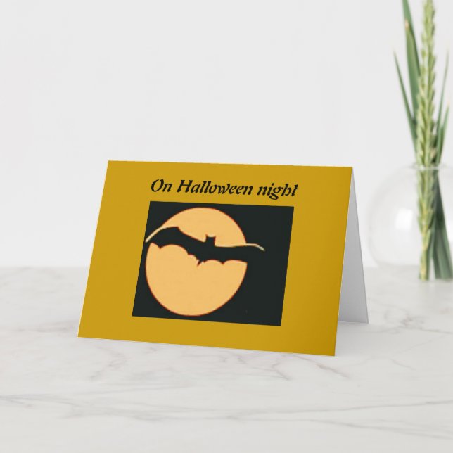 On Halloween Night Card (Front)