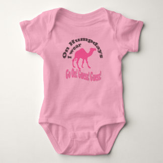 On Hump day I wear pink and camel Baby Bodysuit
