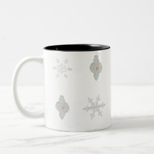 On Ice Snowflake Christmas Ornament Mug