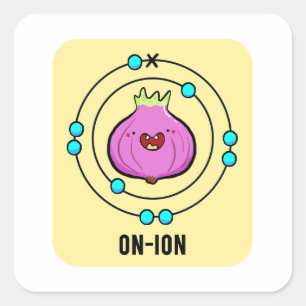 On-ion Chemistry Vegetable Pun Sticker