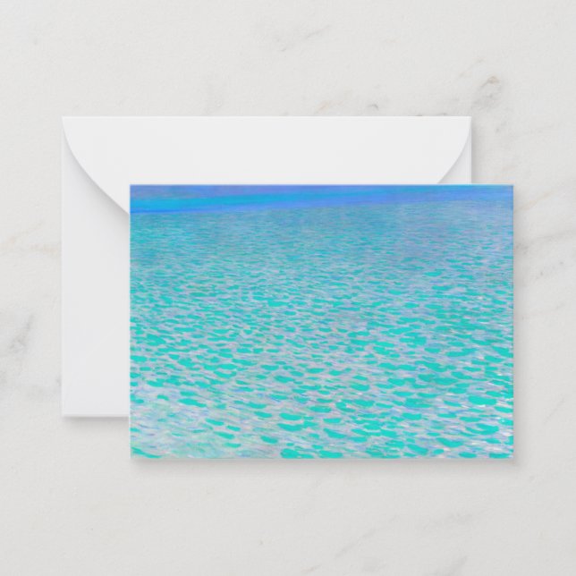 On Lake Attersee by Gustav Klimt Card (Front)