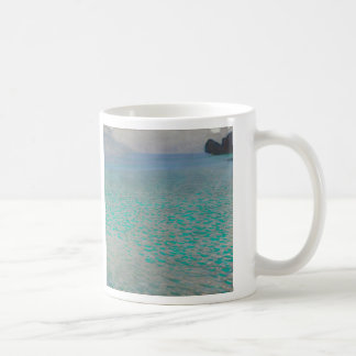 On Lake Attersee by Gustav Klimt, Vintage Fine Art Coffee Mug
