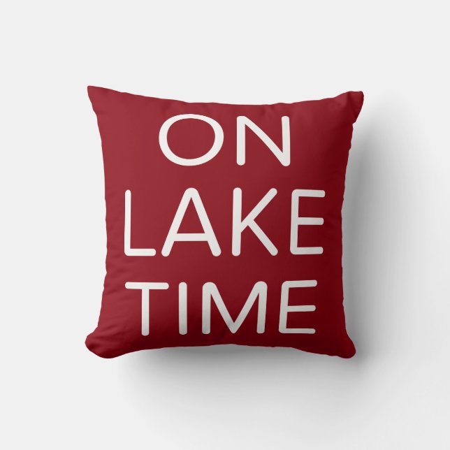 ON LAKE TIME CUSHION (Front)