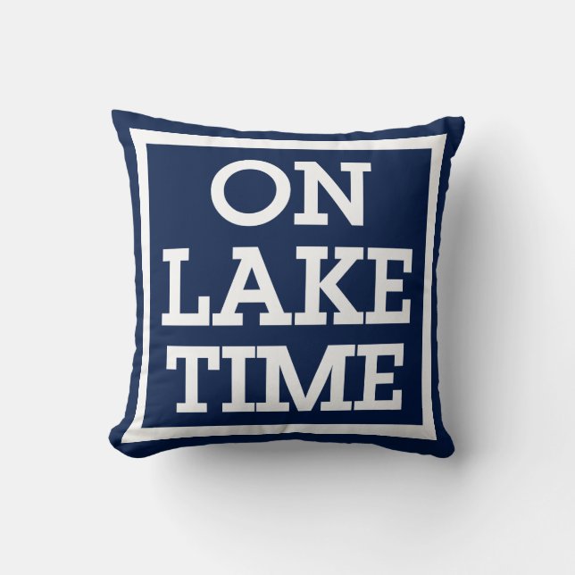 On Lake Time Cushion (Front)