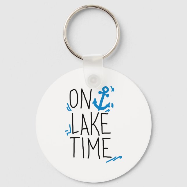 On Lake Time Key Ring (Front)