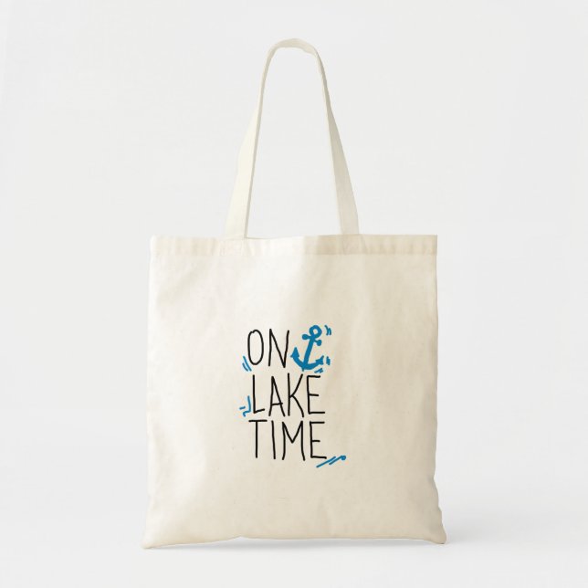 On Lake Time Tote Bag (Front)