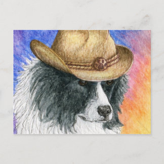 On lookout duty postcard