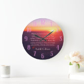 On Love - The Prophet by Kahlil Gibran Large Clock (Home)
