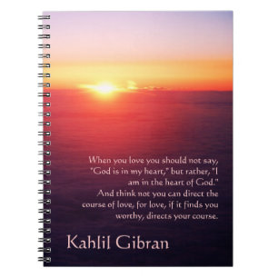 On Love - The Prophet by Kahlil Gibran Notebook