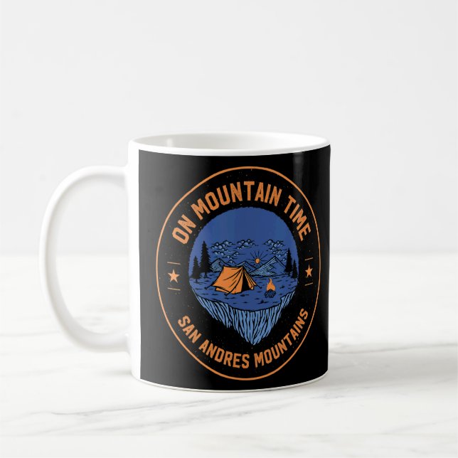 On Mountain Time San Andres Mountains Hiking New M Coffee Mug (Left)