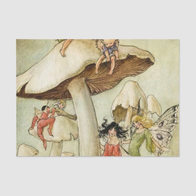 On Mushroom Hill by Florence Anderson Tissue Paper (Front)